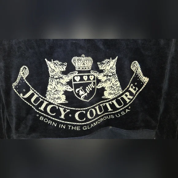 Juicy Couture Dark Blue Velour Jacket - Picture 4 of 6